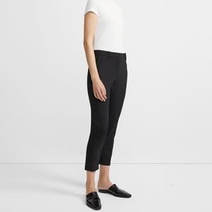NWT Theory Good Wool Slim Crop Pant Black Sz 4
